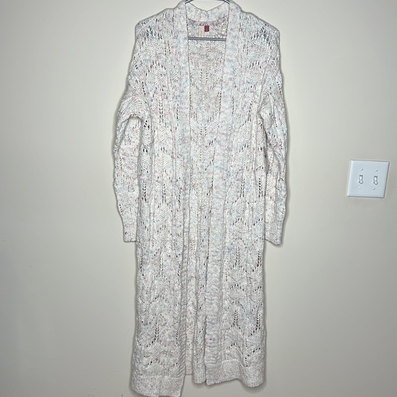 Anthropologie PILCRO Pointelle Duster Cardigan Size S - Picture 4 of 14